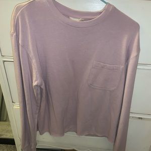 Lilac cropped tee